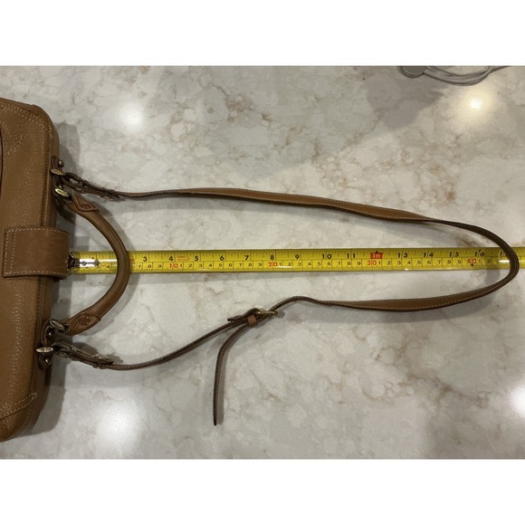 Liz Claiborne Leather Doctor Bag Satchel Top Handle Crossbody Authentic Vintage - Picture 7 of 16